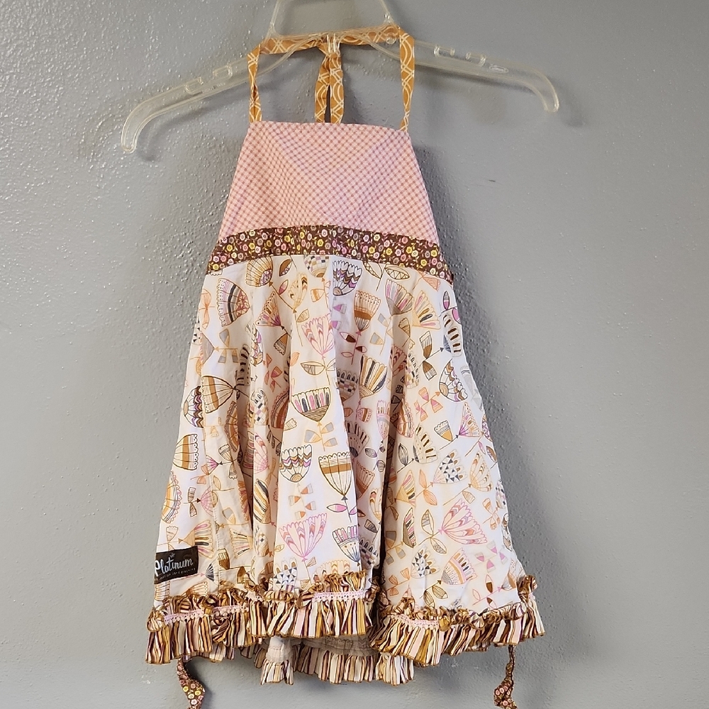 Pink and Cream Girls Matilda J ane Dress